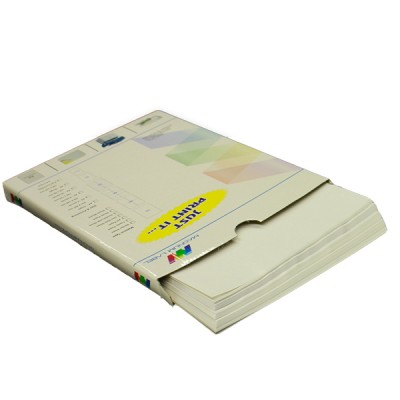 A4 Printable Sticker Sheet-105(W) x 34 (H) mm (12 Pcs) - Pack Of 50