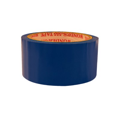 Color cellophane tape-Blue- 1in - 45 micron-65mtr - Pack of 3